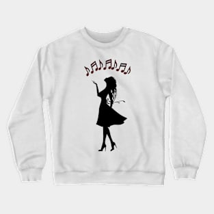 Musical girl Crewneck Sweatshirt